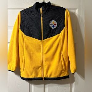 Team Apparel Pittsburgh Steelers Youth Fleece Jacket Size XL (14-16)